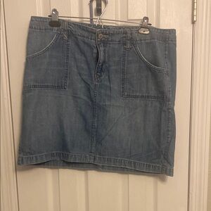 Old Navy Blue A-Line Knee-Length Skirt